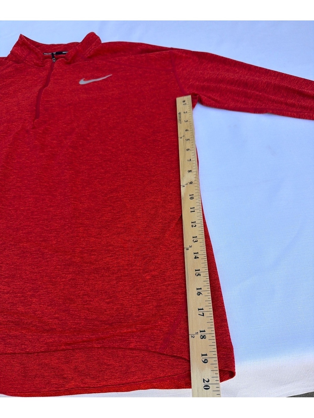 Nike Running Men's XXL Red Dri-FIT Quarter Zip Long Sleeve Pullover - Picture 4 of 8